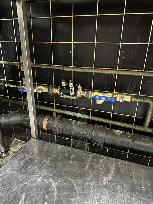 backflow prevention device installed in a brisbane home