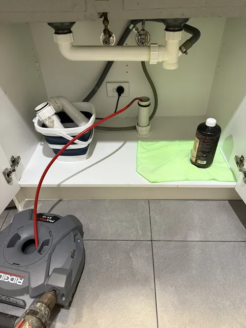blocked sink in brisbane bathroom