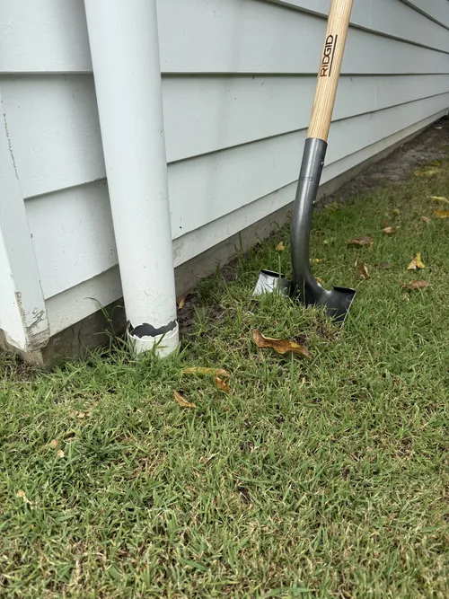 broken downpipe on a brisbane property