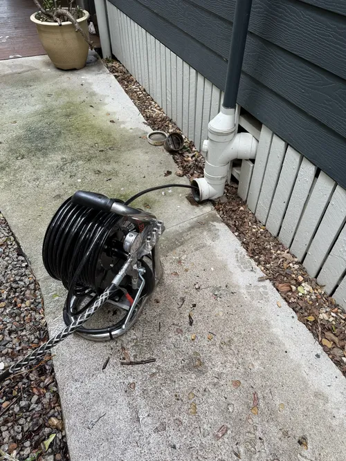 drain clearing in progress in Warner