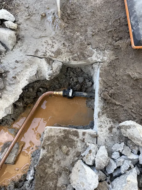 emergency plumber responding to an emergency in Lawnton