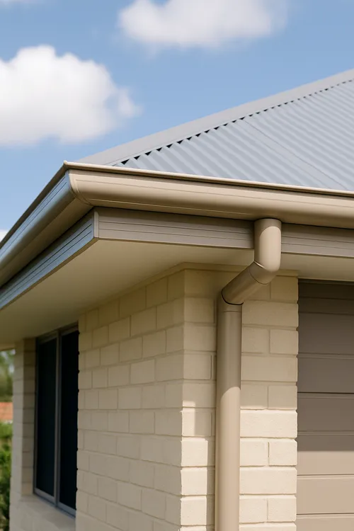 newly replaced gutter on brisbane home