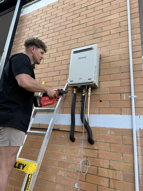 Moreton Bay plumber at work