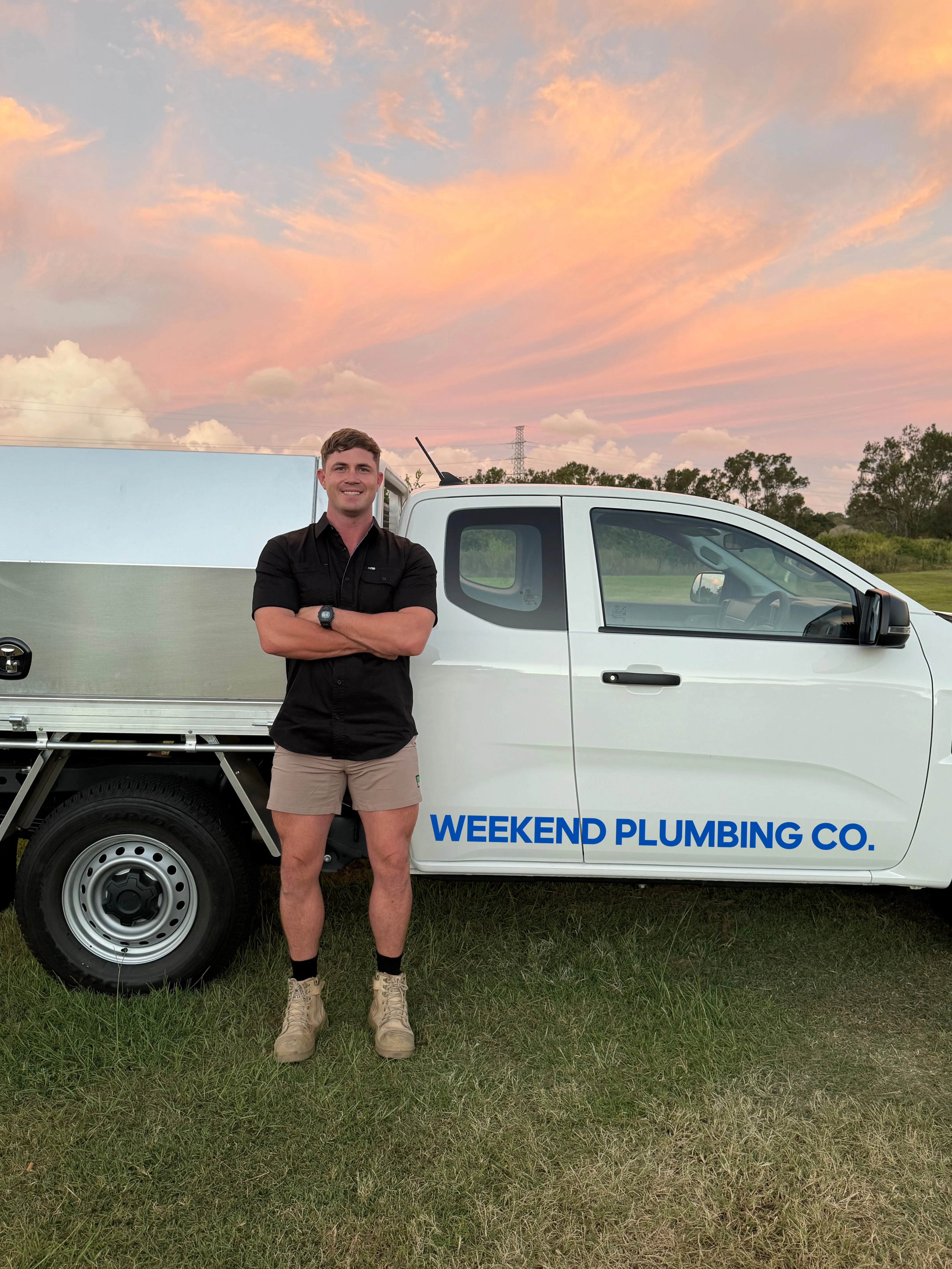 weekend plumbing co work van